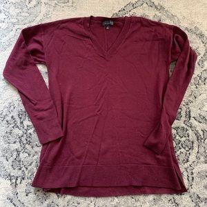 The Limited Burgundy Sweater